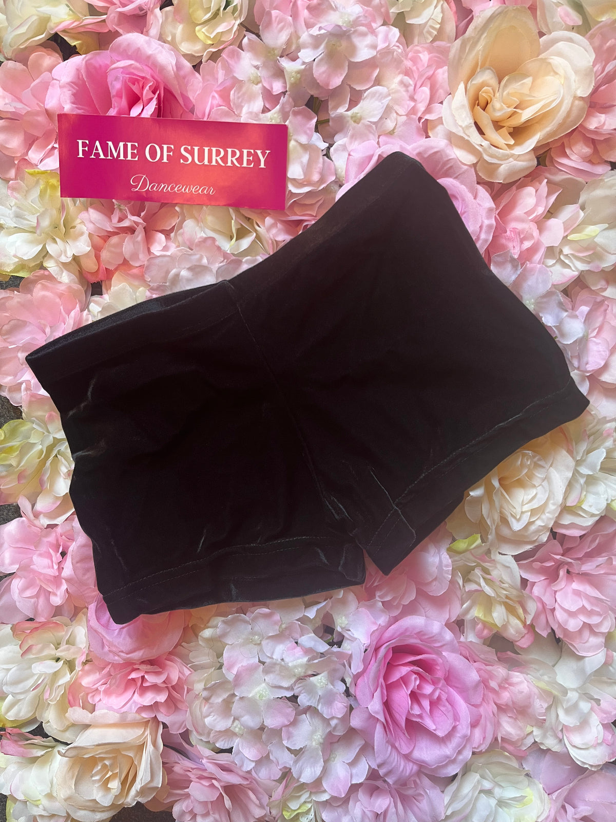 Black Velvet Acro/Gym Shorts (Hawthorns)