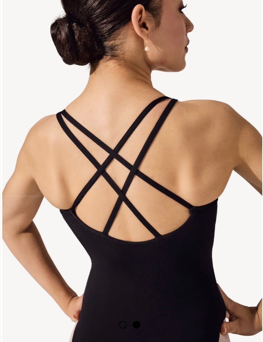 Black Double Strap Camisole Leotard (Hawthorns)
